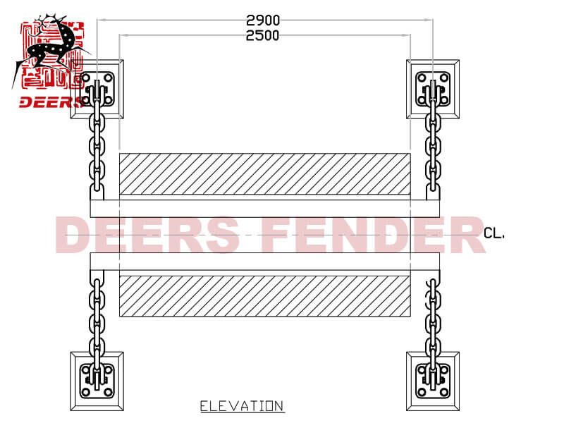 Cylindrical fender -Double Steel Bar(anchor)-1