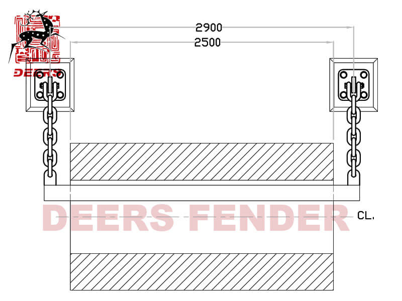 Cylindrical fender -Steel Bar(Anchor)-1