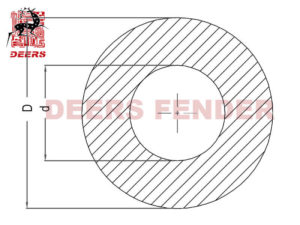 cylindrical fender side view