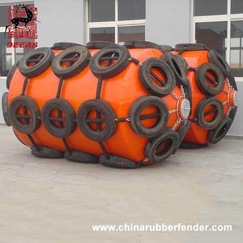 foam filled rubber fender with tyre net-Nanjing Deers