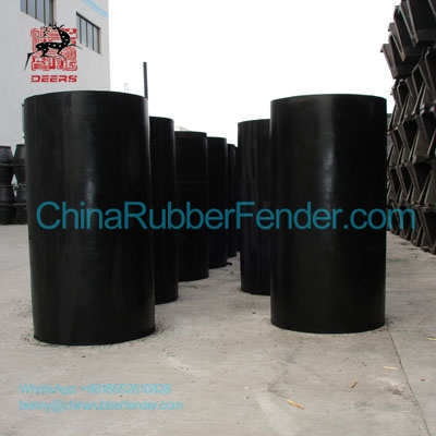 Cylindrical rubber fender deliver to Netherlands