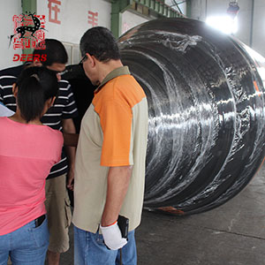 Pipe Rubber Floater testing