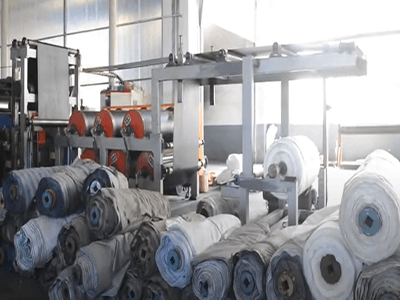 The processing of raw materials for rubber products