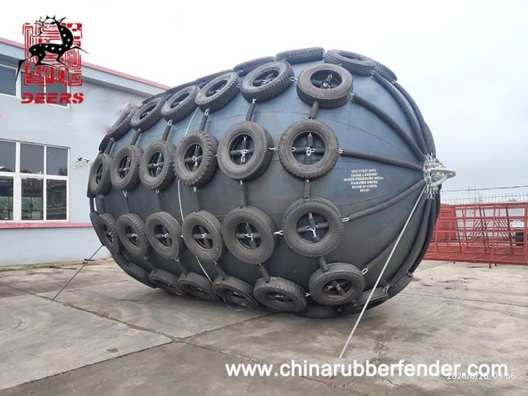 Pneumatic fender 4.5mxL6.4m delivery to South America Video