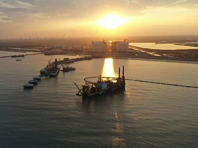 The dredging project of Yancheng LNG Reserve base is completed