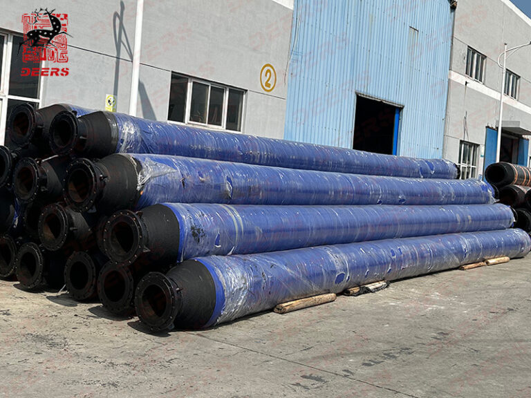 ID300mm floating dredging rubber hoses are ready to Europe