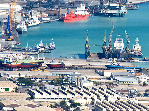 the Luderitz port