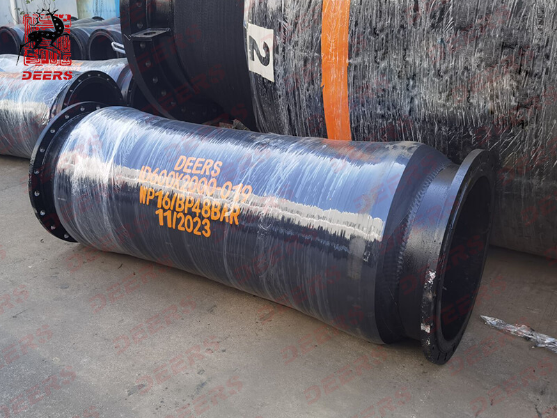 ID600 discharge rubber hoses - Nanjing DEERS -1