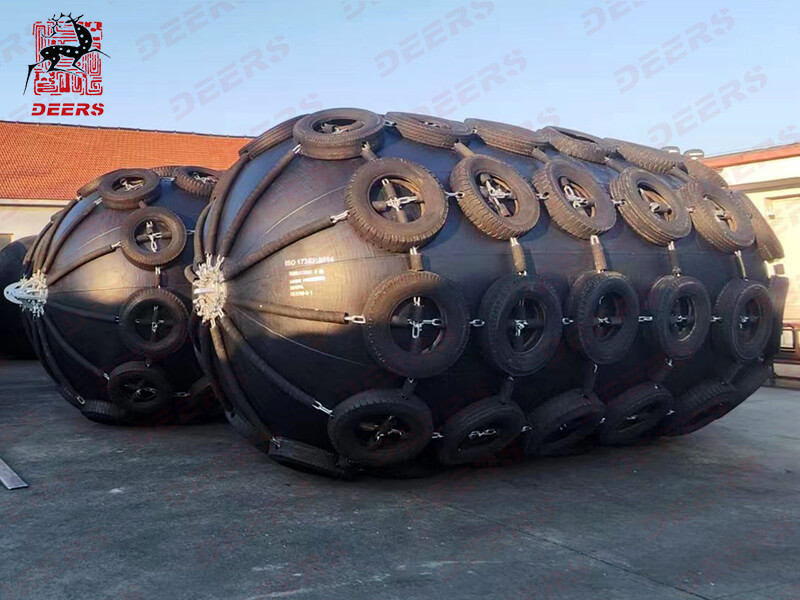 Delivery of Dia3000mm pneumatic rubber fenders to our clients successfully