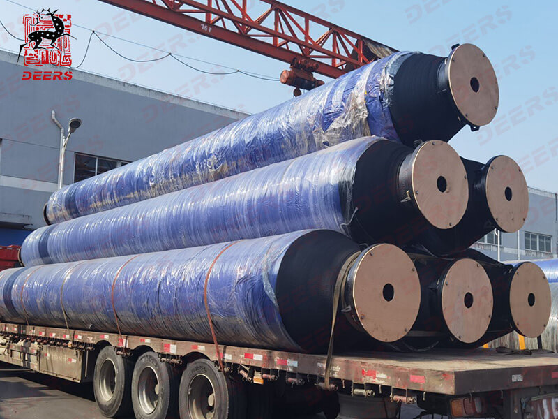 ID600mm floating hoses started their journey to USA