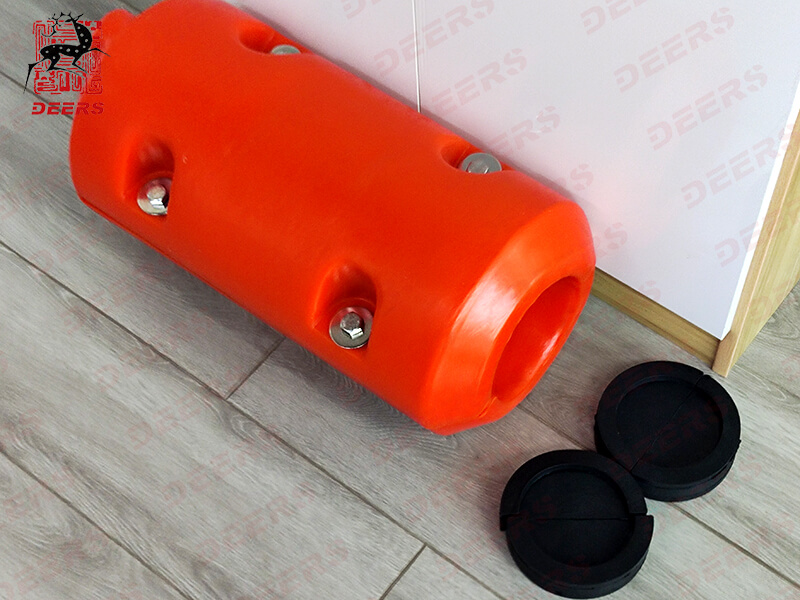 pipe floaters with rubber strips -2