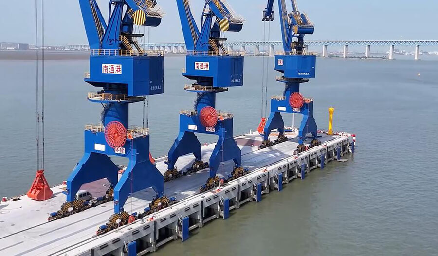 Supply Cell and Arch Fender Systems for Nantong Port’s 100,000 DWT Grain & Oil Berth Project