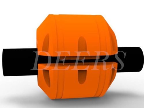 installation of pipe floats -5